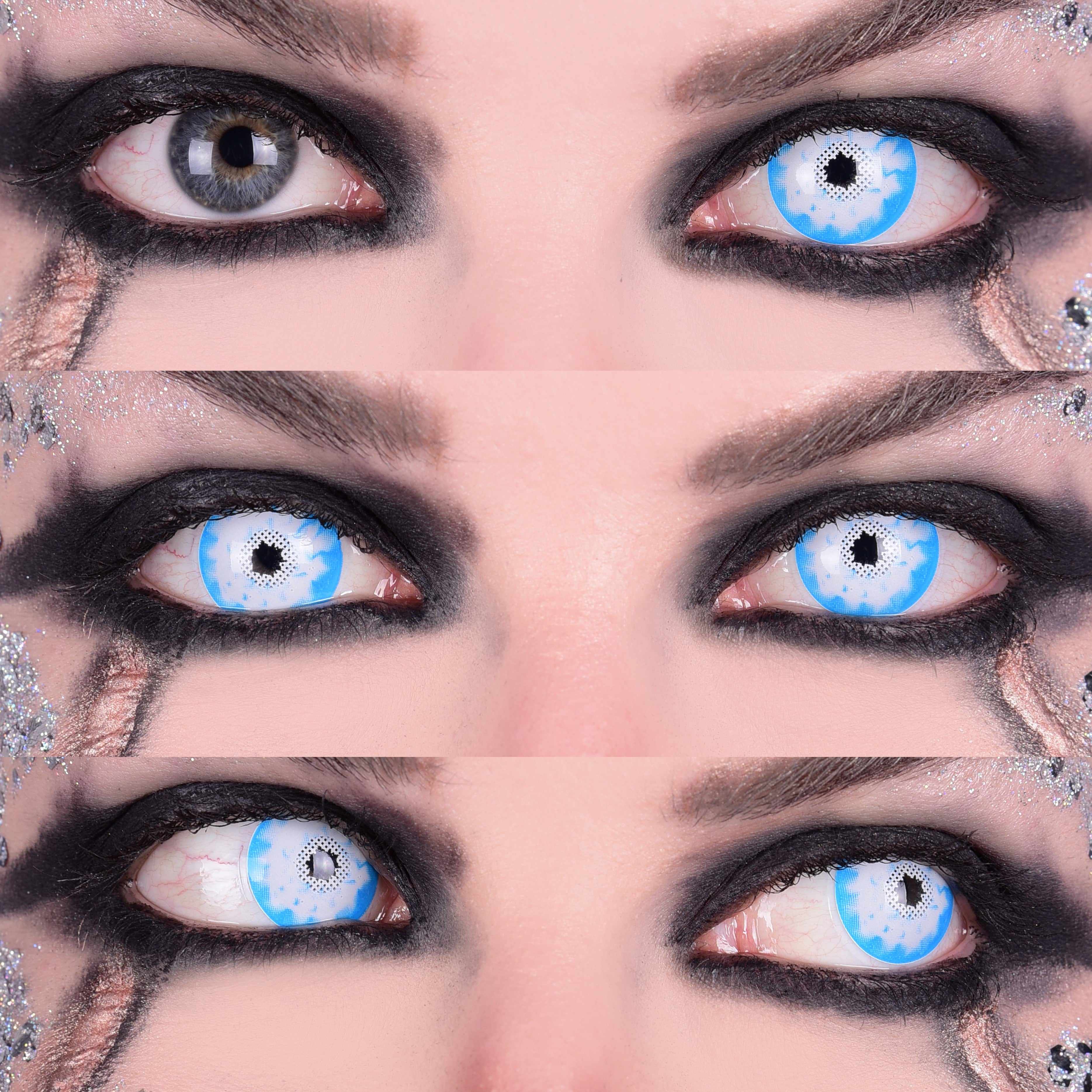 PRIMAL Night King lentilles de contact cosplay blanc bleu