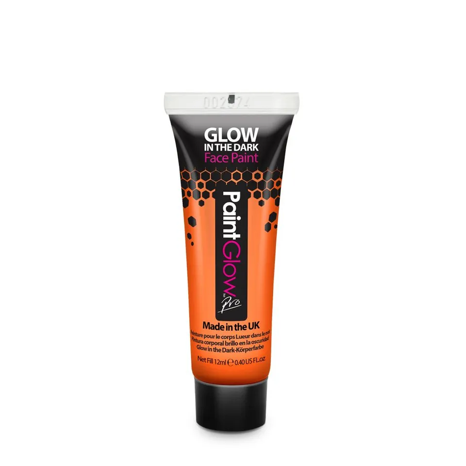 PaintGlow UV Glow peinture visage orange 12 ml