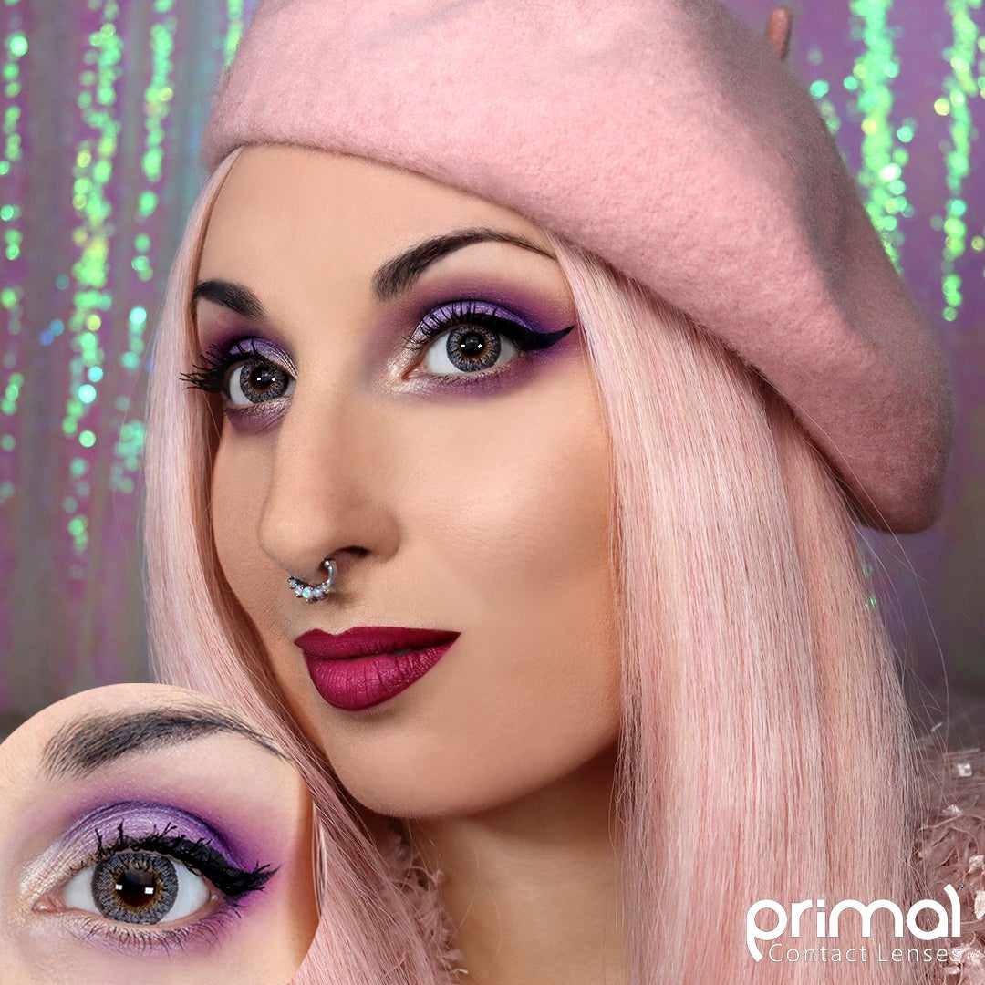 PRIMAL Starlight Ash lentilles grises naturelles 14.5 mm